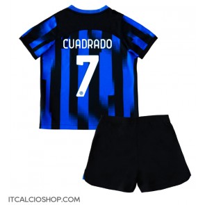 Inter Milan Juan Cuadrado #7 Prima Maglia Bambino 2023-24 Manica Corta (+ Pantaloni corti)